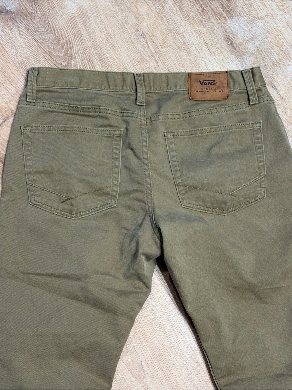 Vintage Vans Off The Wall V56 Pant Mens 32” Brown Chino Straight Preppy Career